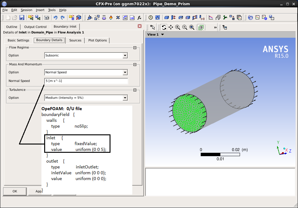 CFX Gui - Basic Settings