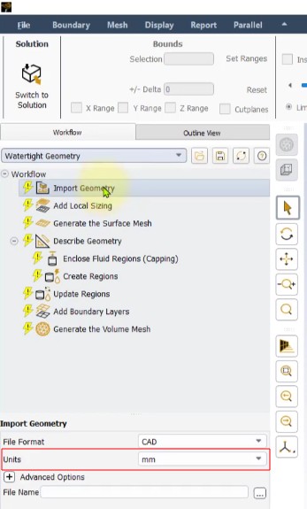 FM Import Geometry Unit