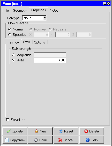 Modeling of Fan Swirl in ICEPAK