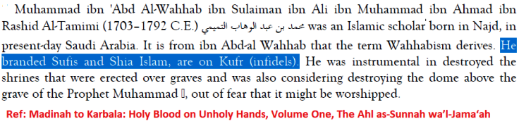Wahhabism and Kufr, Kaphirs