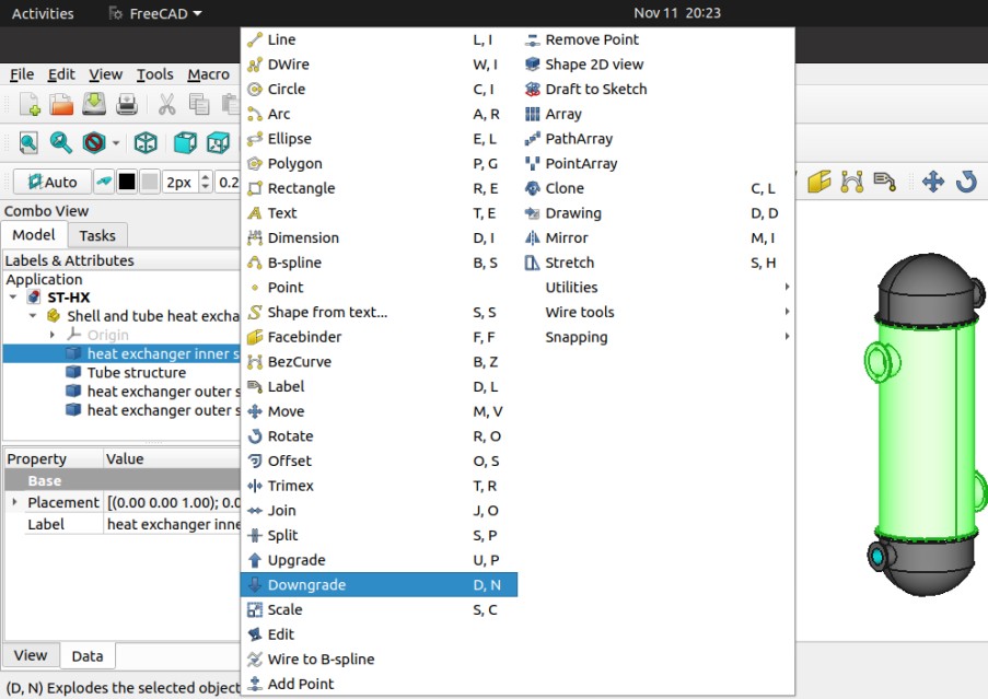 FreeCAD-Solid-to-Shell
