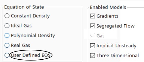 User Defined EOS in STAR-CCM+