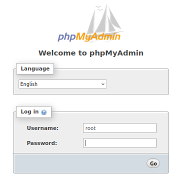 phpmyadmin login